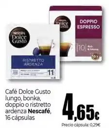 Unide Supermercados Nescafé - café dolce gusto lungo, bonka, doppio o ristretto ardenza oferta