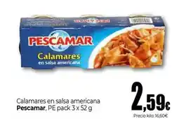 Unide Supermercados Pescamar - calamares en salsa americana oferta