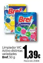 Unide Supermercados Bref - limpiador wc activo distintas oferta