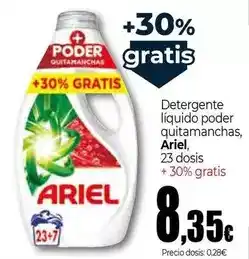 Unide Supermercados Ariel - detergente liquido poder quitamanchas oferta