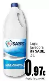 Unide Supermercados Ifa sabe - lejia lavadora oferta