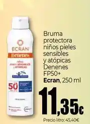 Unide Supermercados Ecran - bruma protectora niños pieles sensibles y atópicas denenes fp50+ oferta