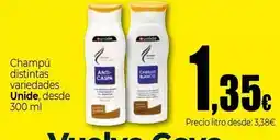 Unide Supermercados Unide - champú oferta