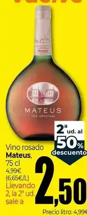 Unide Supermercados Mateus - vino rosado oferta