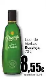 Unide Supermercados Ruavieja - licor de hierbas oferta