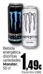 Unide Supermercados Monster - bebida energética oferta