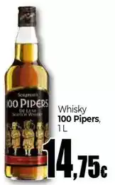Unide Supermercados 100 pipers - whisky oferta
