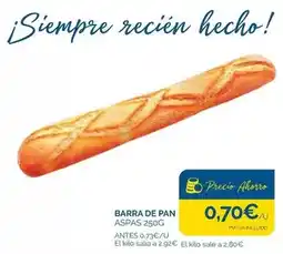 Cash Ecofamilia Barra de pan oferta