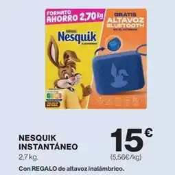 Hipercor Nesquik - instantaneo oferta
