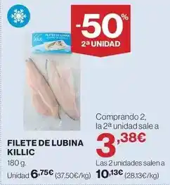 Hipercor Kilic - filete de lubina oferta