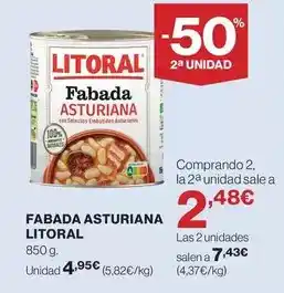 Hipercor Litoral - fabada asturiana oferta