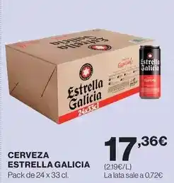 Hipercor Estrella galicia - cerveza oferta