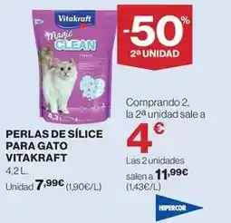 Hipercor Vitakraft - perlas de silice para gato oferta