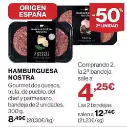 Hipercor Origen - hamburguesa nostra oferta
