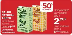 Hipercor Aneto - caldo natural oferta