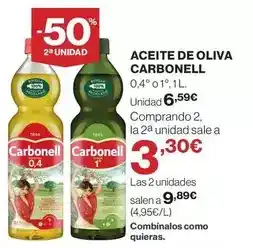 Hipercor Carbonell - aceite de oliva oferta