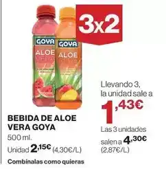 Hipercor Bebida de aloe vera oferta