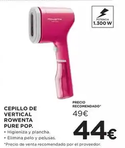Hipercor Rowenta - cepillo de vertical pure pop oferta