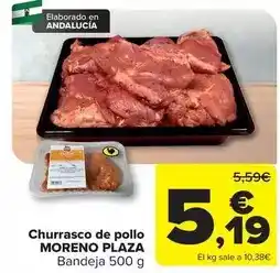 Carrefour Moreno plaza - churrasco de pollo oferta