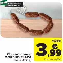 Carrefour Moreno plaza - chorizo rosario oferta
