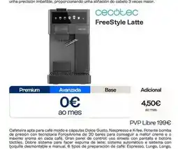 Movistar Cecotec - freestyle latte oferta