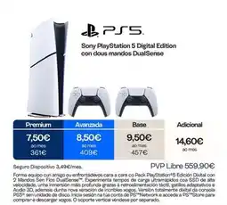 Movistar Sony - playstation 5 digital edition con dous mundos dualsense oferta