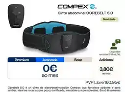 Movistar Compex - cinto abdominal corebelet oferta