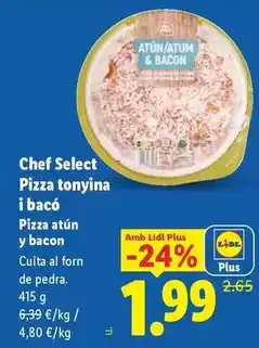 Lidl Chef select - pizza tonyina i baco oferta