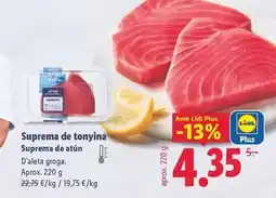 Lidl Suprema de tonyina oferta