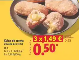 Lidl Xuixo de crema oferta