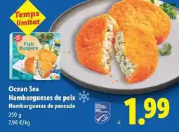 Lidl Ocean sea - hamburguesas de peix oferta