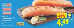 Lidl Ocean sea - 2 lloms de salmó oferta