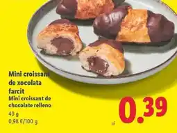 Lidl Mini croissant de xocolata farcit oferta