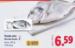 Lidl Orada neta dorada limpia oferta