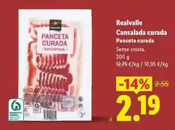 Lidl Realvalle - cansalada curada oferta