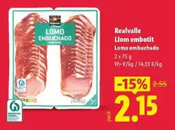 Lidl Realvalle - llom embotit oferta