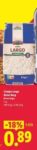 Lidl Campo largo - arròs llarg oferta