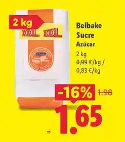 Lidl Belbake - sucre oferta
