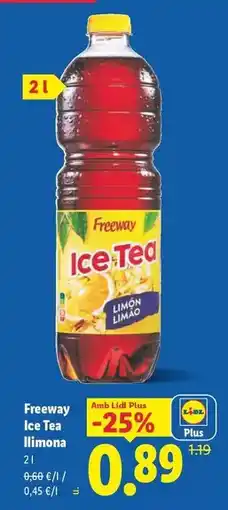 Lidl Freeway - ice tea llimona oferta