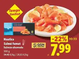 Lidl Nautica - salmón ahumado oferta