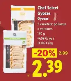 Lidl Chef select - gyozas oferta