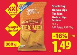 Lidl Snack day - nachos chips tex mex oferta