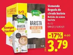 Lidl Vemondo - beguda de civada barista oferta