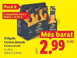 Lidl El águila negra - cervesa daurada oferta