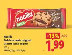 Lidl Nocilla - galletas cookie original oferta