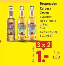 Lidl Desperados - cerveza oferta