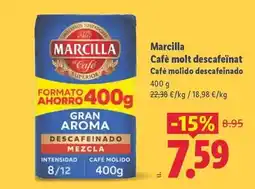 Lidl Marcilla - cafe molido descafeinado oferta