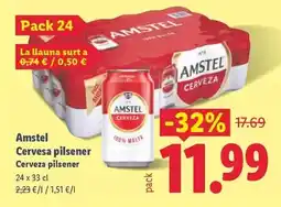 Lidl Amstel - cervesa pilsener oferta