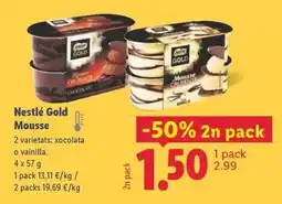 Lidl Nestlé - gold mousse oferta