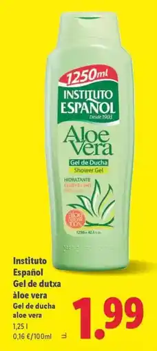 Lidl Instituto español - gel de ducha aloe vera oferta